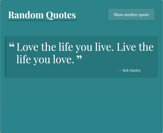 Random Quote Generator